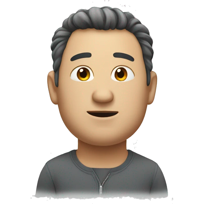 a tall bit chubby person emoji