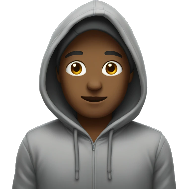 Person with hoodie emoji