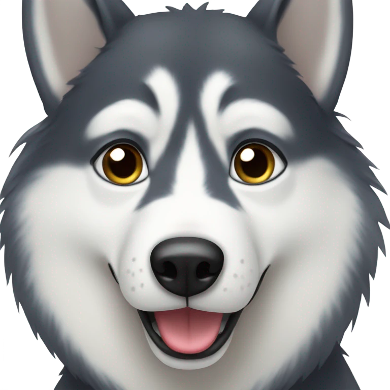 Husky dog emoji