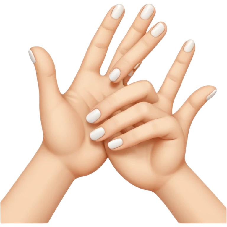 two white hands dapping up emoji
