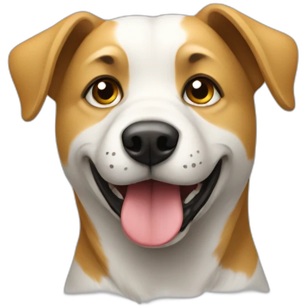 dog with Ukrainian symbol emoji