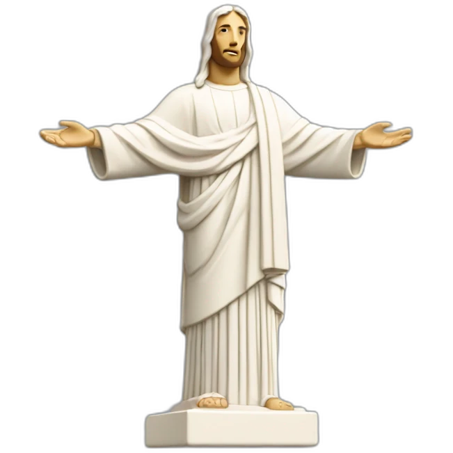 The statue of Christ the Redeemer emoji