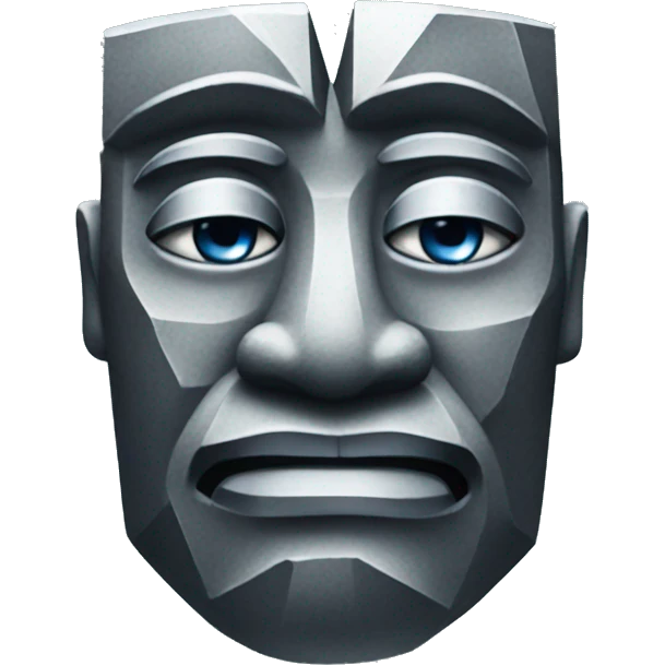Diamond moai emoji