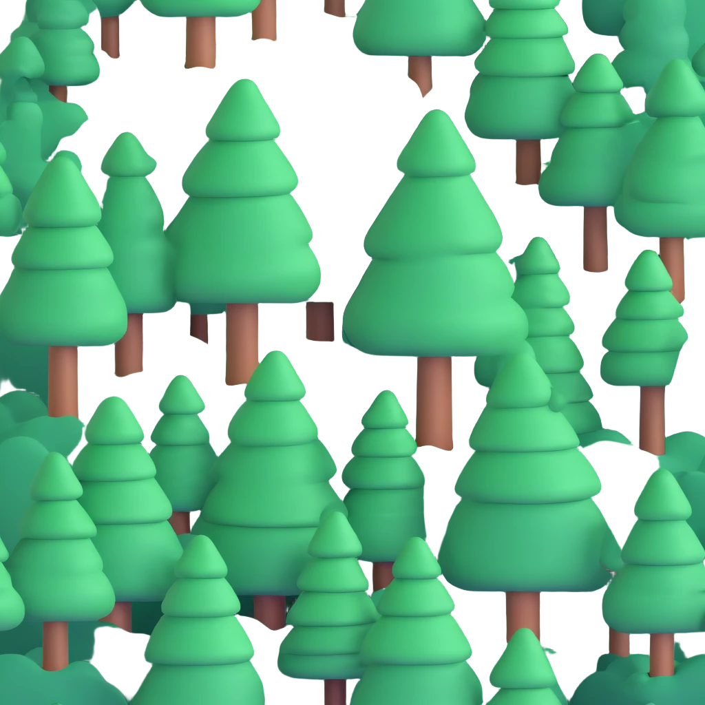 colorful tent in dense forest emoji