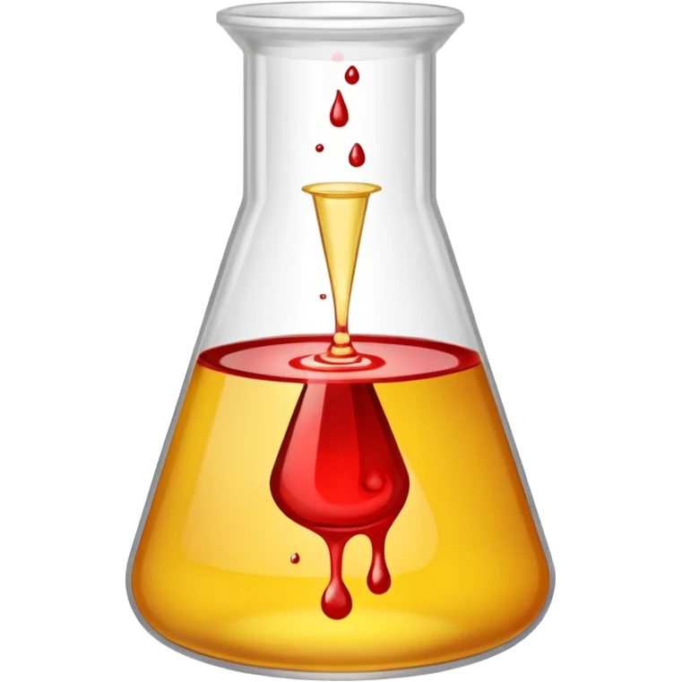 urina com sangue em um copinho de laboratorio emoji