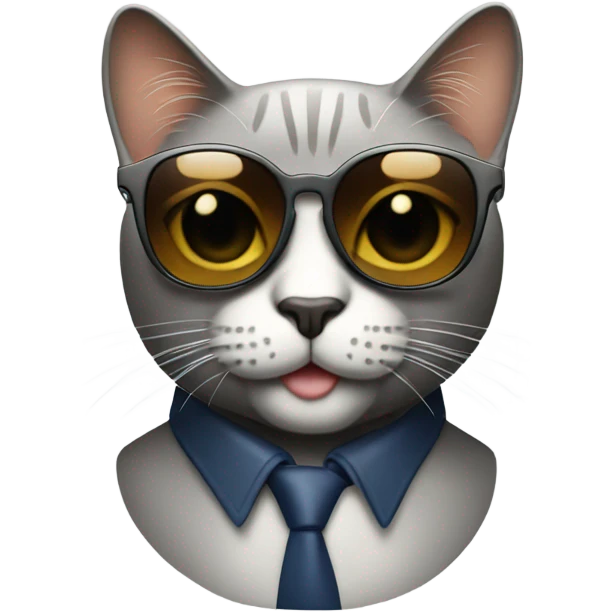 Cat with sunglasses emoji