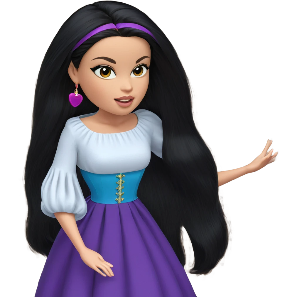 elegant girl in dress emoji