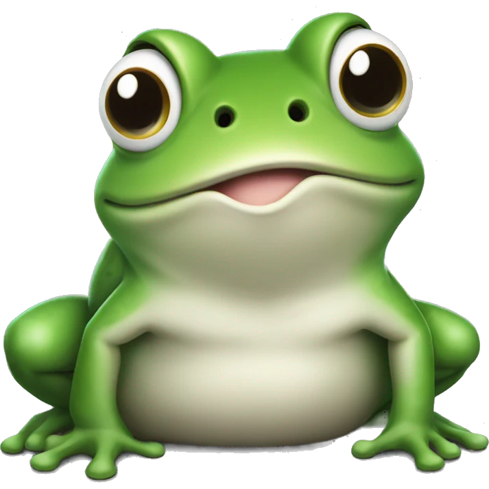 frog saying baa emoji