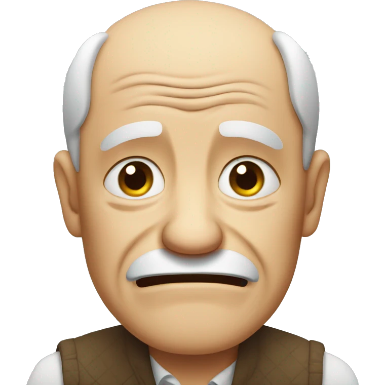 Old man crying  emoji