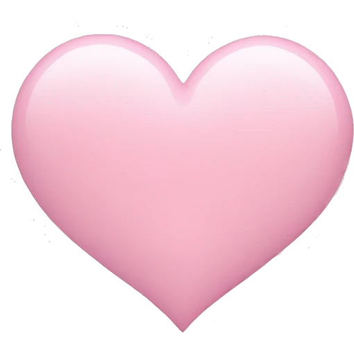 pastel pink heart emoji