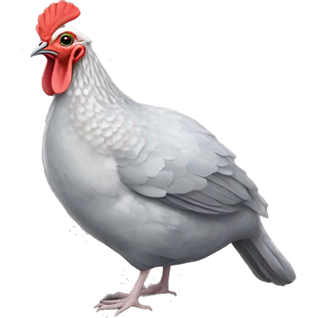 Guinea hen emoji