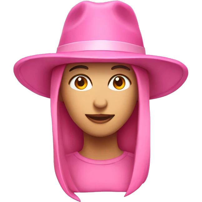 pink hat emoji