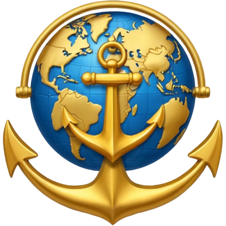 eagle globe anchor emoji