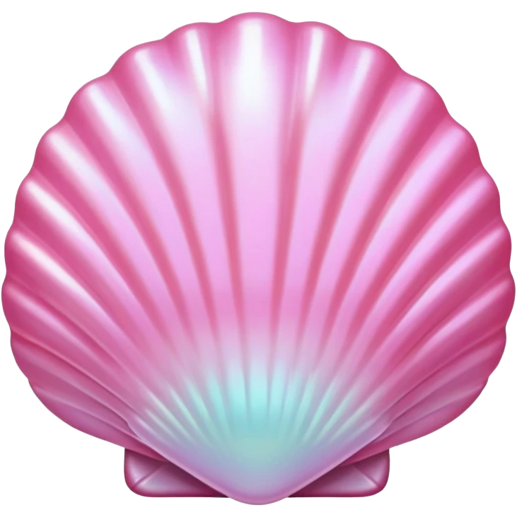 pink shell with pearlescent sheen emoji