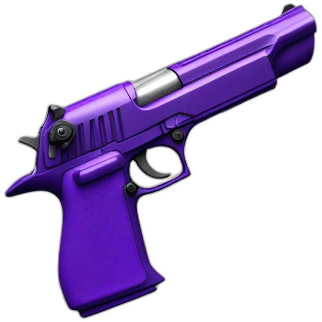 Desert eagle animacao roxo emoji
