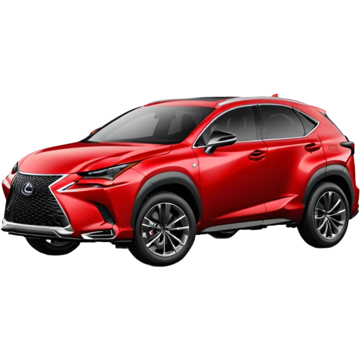 Red 2022 Lexus NX f-sport emoji