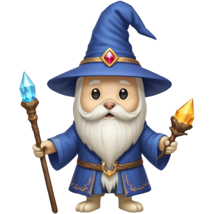 Dog wizard emoji