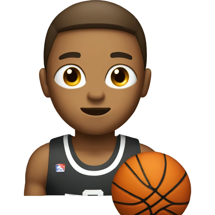 shooting a basketball emoji
