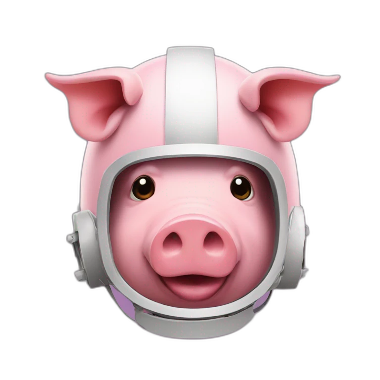 pig in the helmet with letter z on it emoji