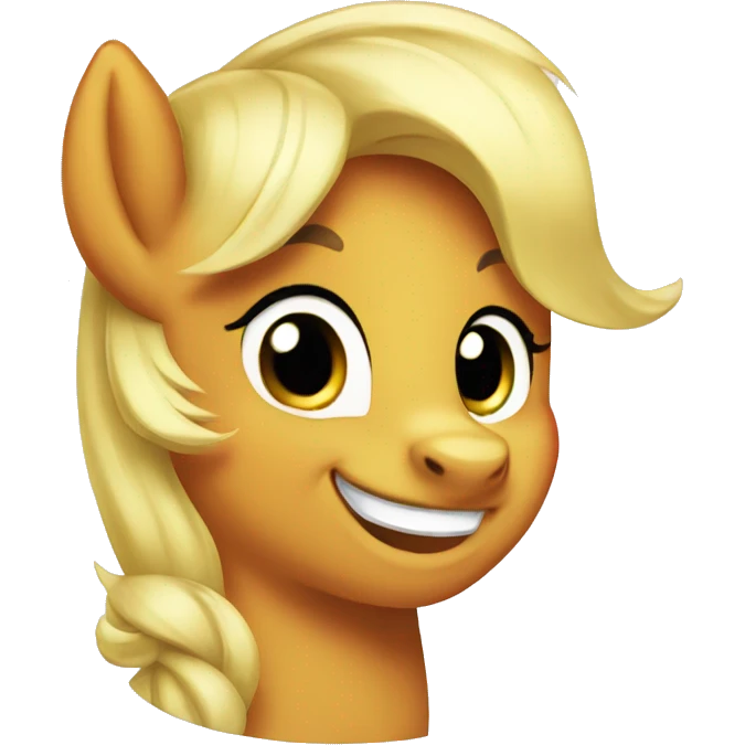 applejack smiling emoji
