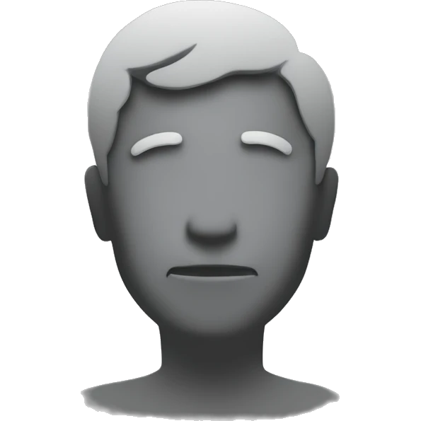 silhouette of untrustworthy person. emoji