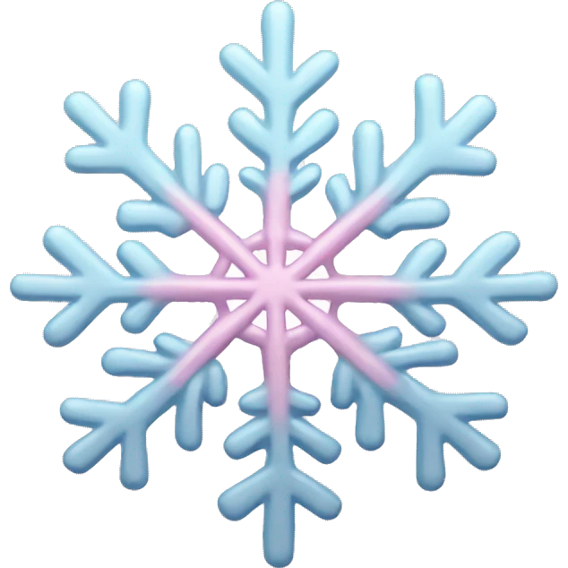 Light pink snowflake  emoji