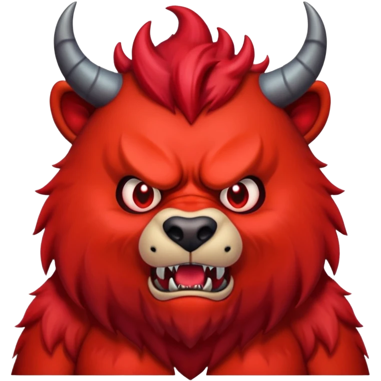 devil bear emoji