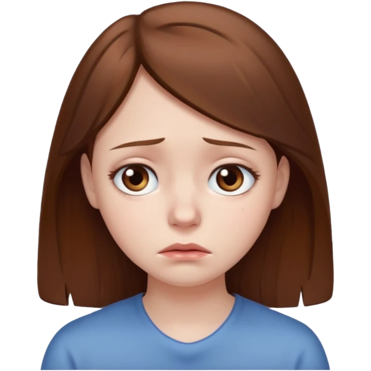 Sad girl emoji