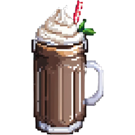 chocolate milkshake with whipped cream emoji