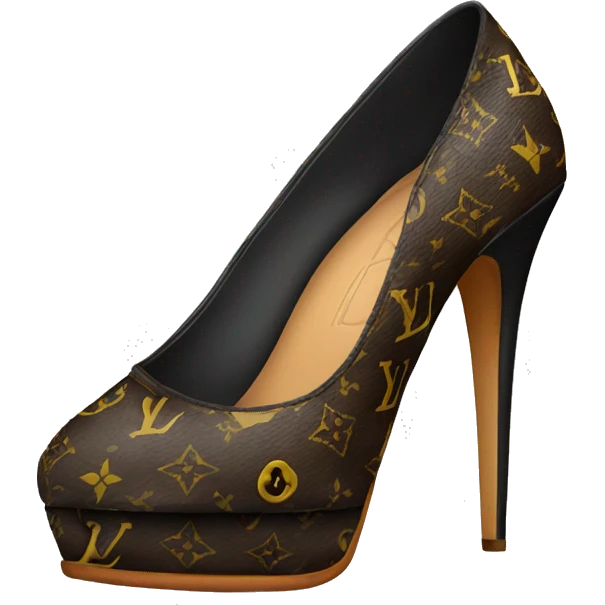 Lv high heels emoji