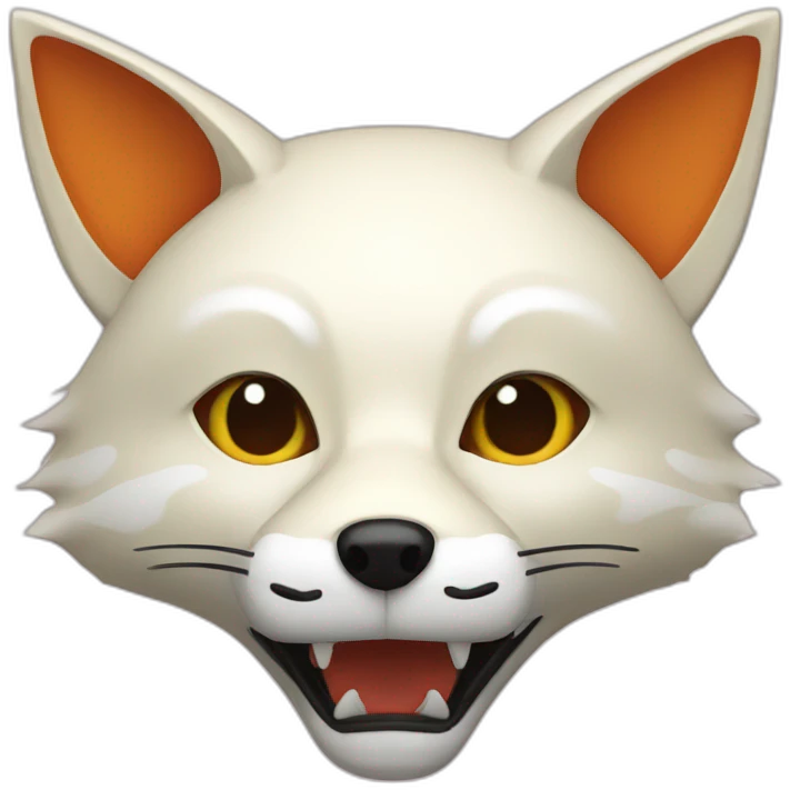 Japanese fox mask emoji