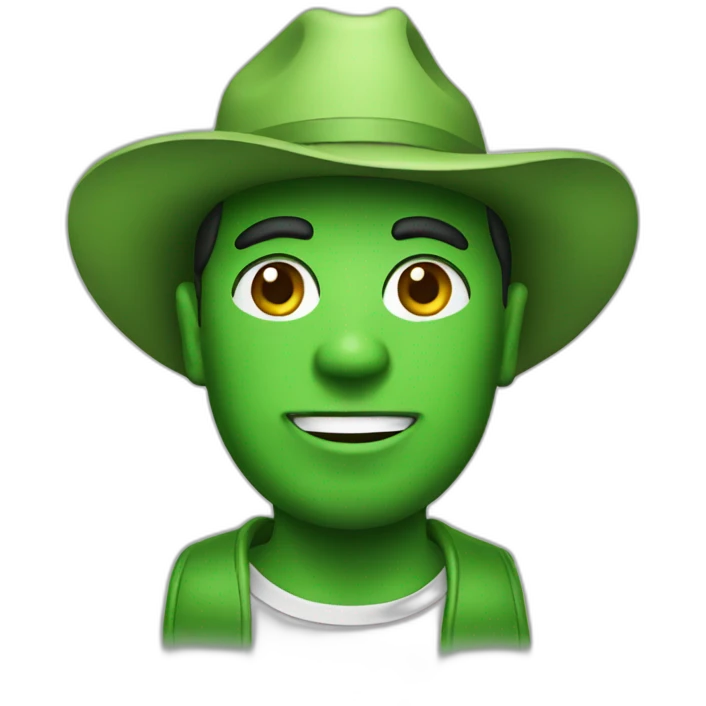 Green panama emoji