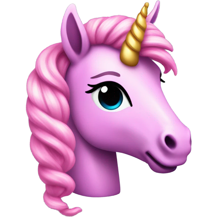 Unicornio rosado emoji