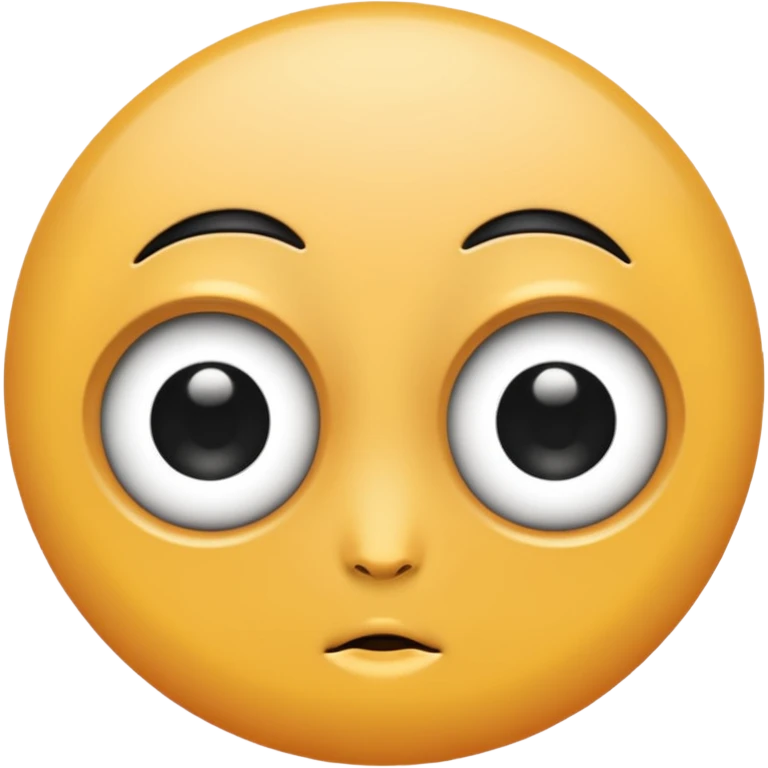 big white cartoon eyes emoji