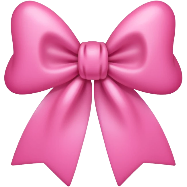 cute pink emoji of a bow emoji