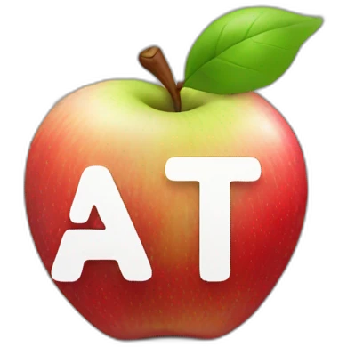 apple logo with the word ATG emoji
