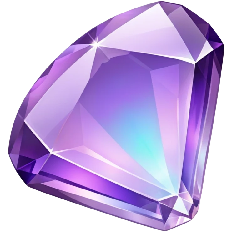 Shiny Amethyst opal Crystal  emoji