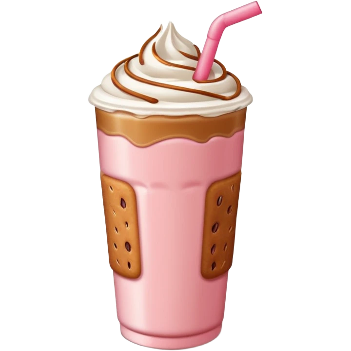strawberry biscoff milk coffee emoji