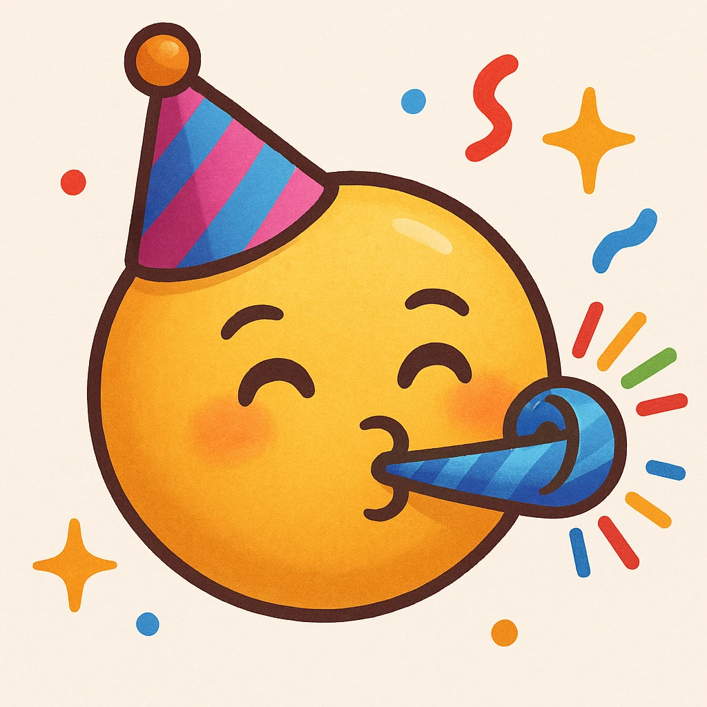 party hat emoji
