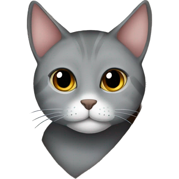 Grey tigered cat cuddled in Brown blanket emoji