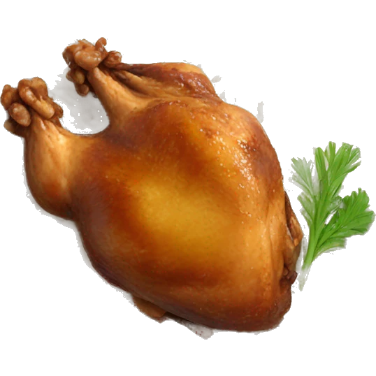 chicken adobo with rice emoji