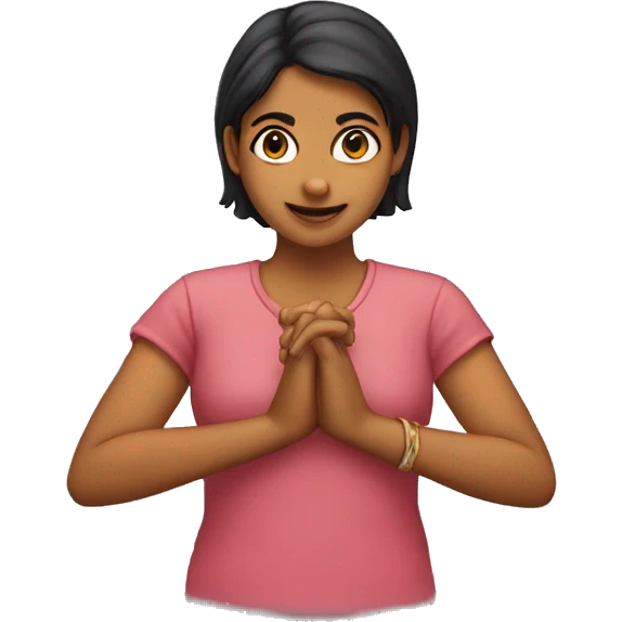 anjali hand in front of chest emoji