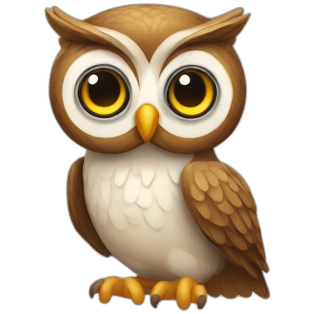 knowledgeable owl emoji