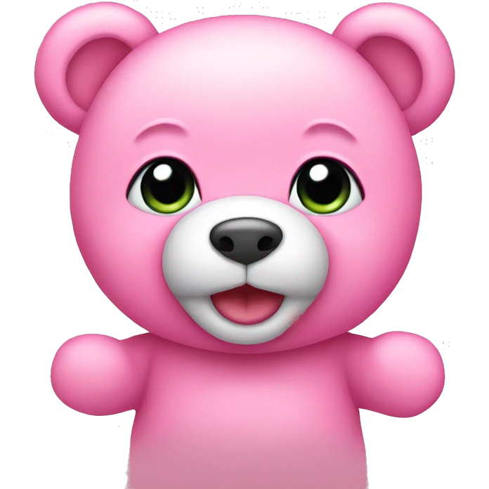 pink cute teddy bear emoji