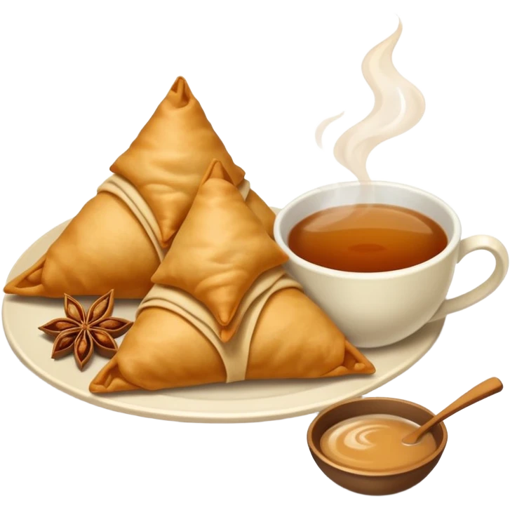 samosa and Chai (TEA) emoji