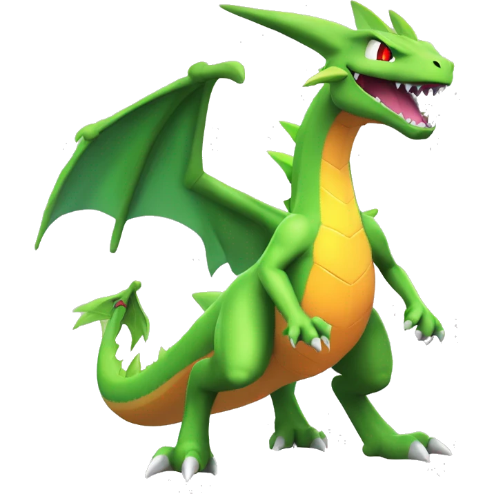 Cool Edgy Fakemon-Pokémon-Flygon-Charizard-Spyro With Full Body Detailed High Quality emoji