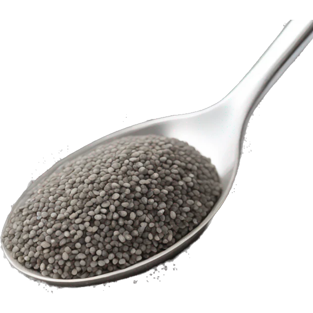 chia seeds in a spoon emoji