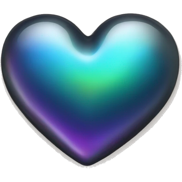 oil-slick emoji heart  emoji