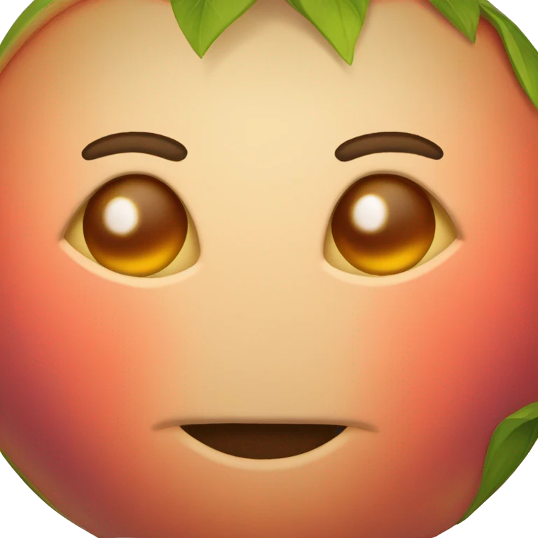 Sunburnt peach emojo emoji