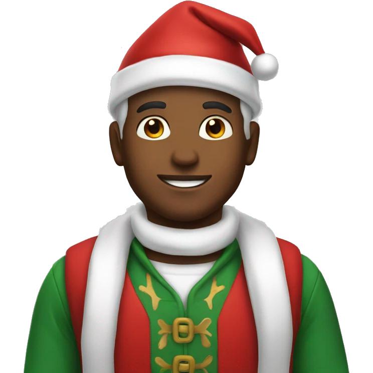Handsome young Santa Claus emoji